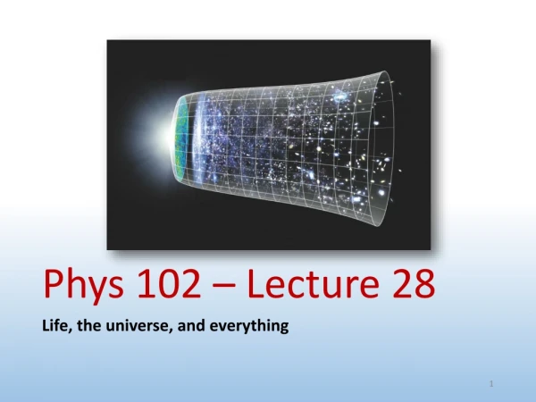 Phys 102 – Lecture 28