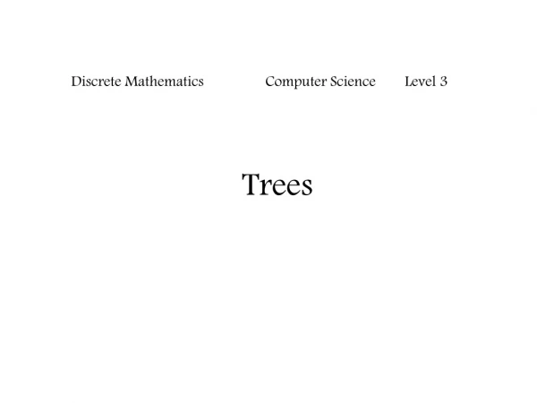 Discrete Mathematics Computer Science Level 3