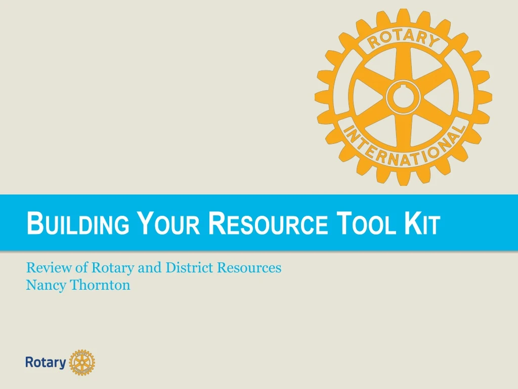 building your resource tool kit review of rotary