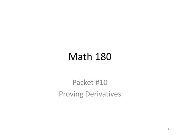 Math 180