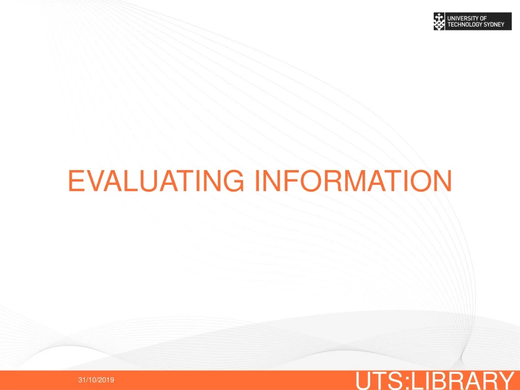 evaluating information