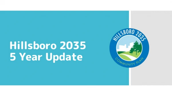 Hillsboro 2035 5 Year Update