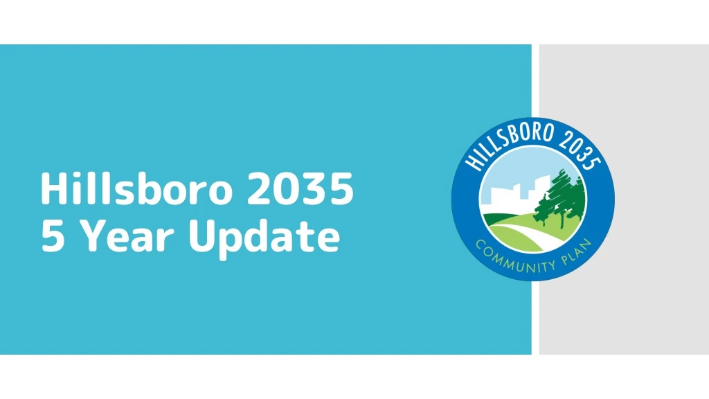 hillsboro 2035 5 year update