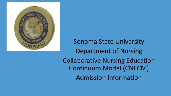 Sonoma State University Department of Nursing