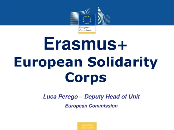 Erasmus + European Solidarity Corps
