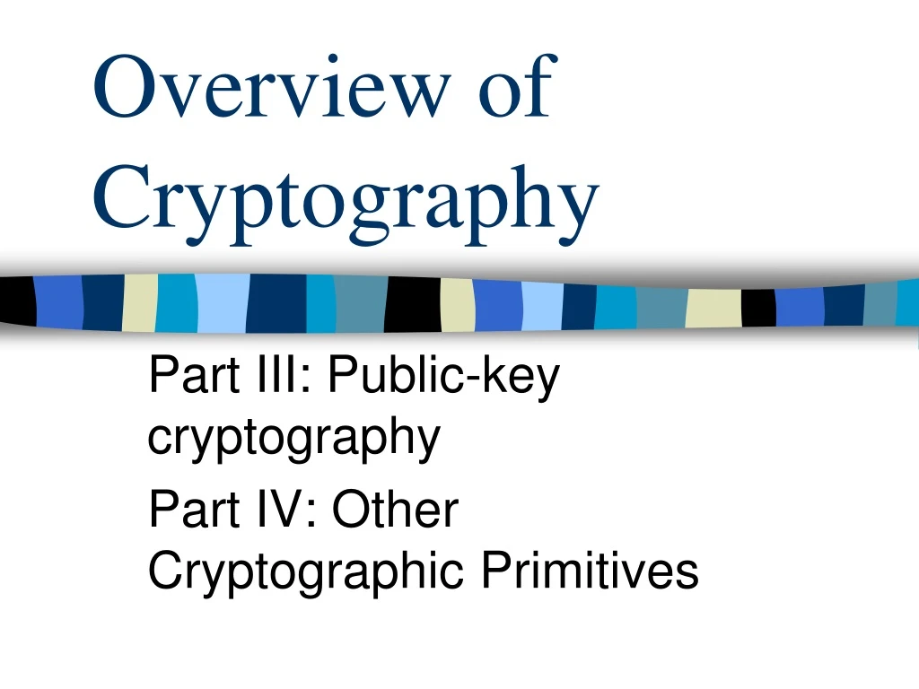 overview of cryptography