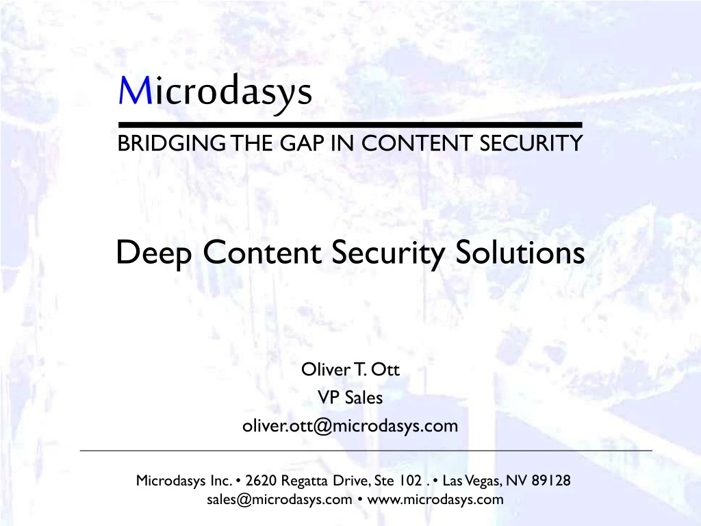 deep content security solutions