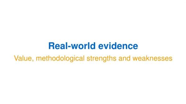 R eal-world evidence