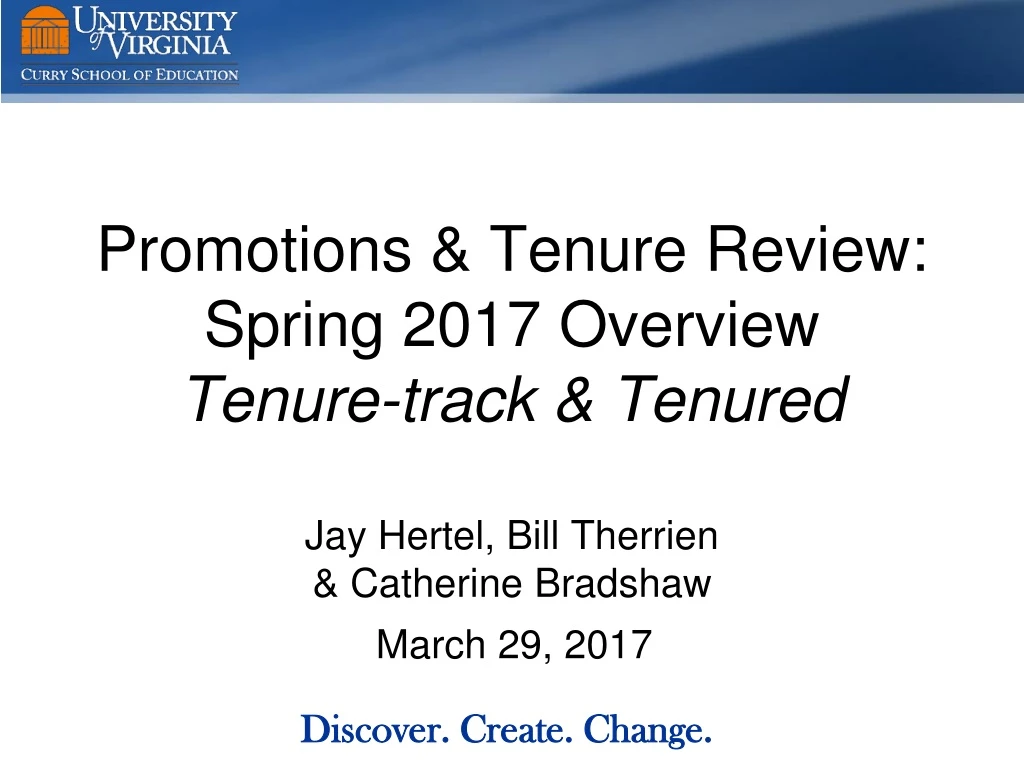 promotions tenure review spring 2017 overview