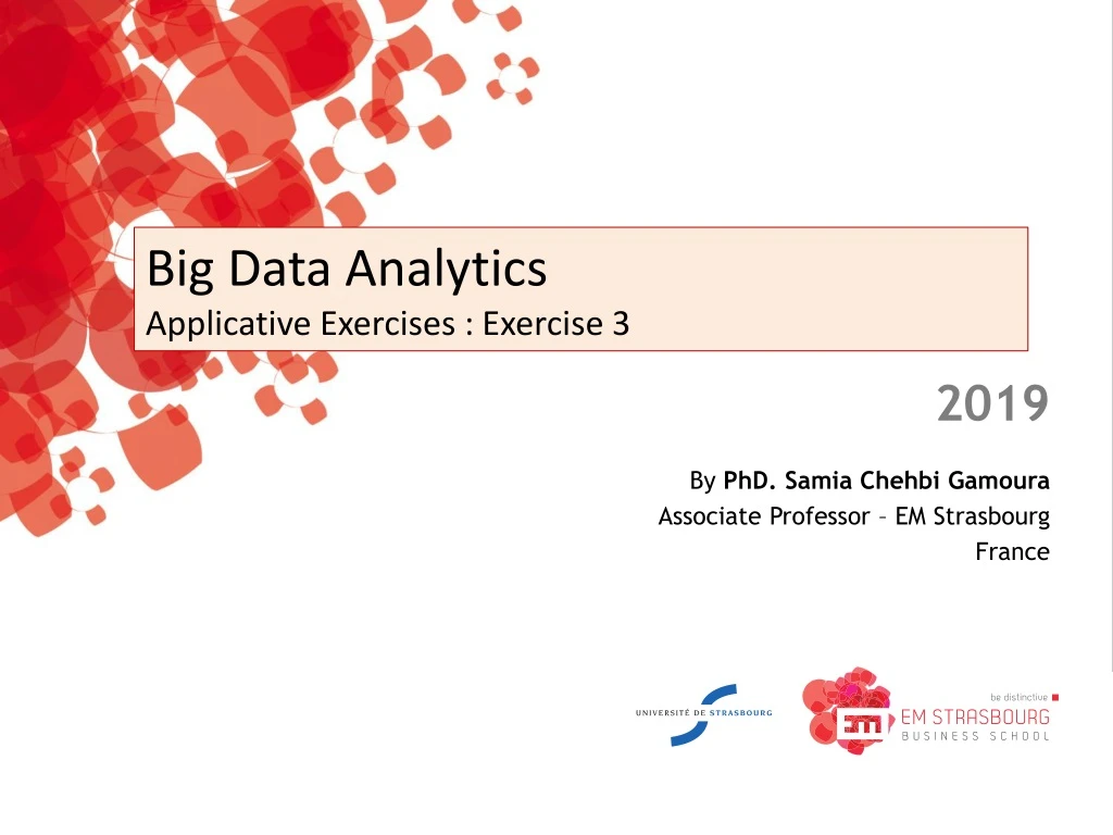 big data analytics applicative exercises exercise