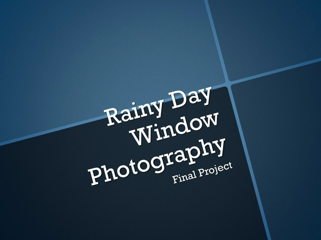 rainy day window photography
