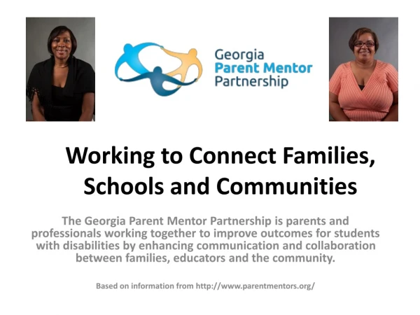 Working to Connect Families, Schools and Communities