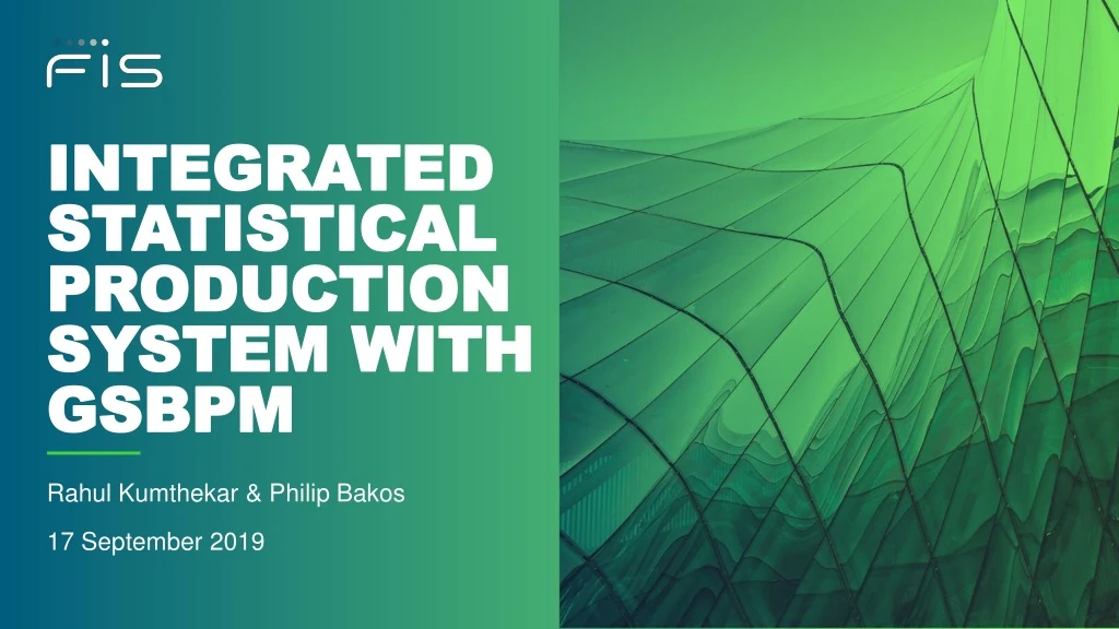 integrated statistical production system with gsbpm