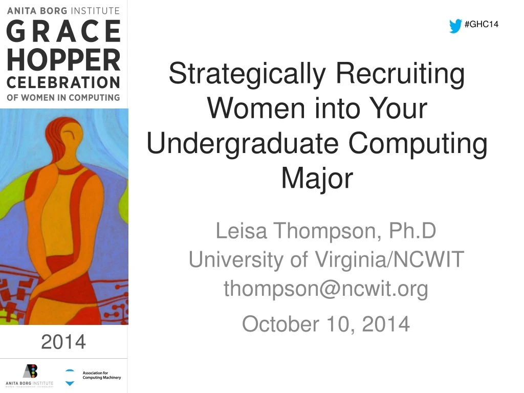 strategically recruiting women into your undergraduate computing major