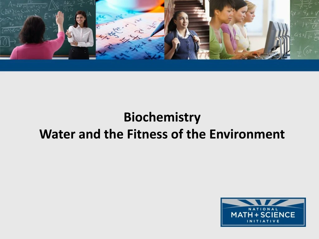 biochemistry water and the fitness