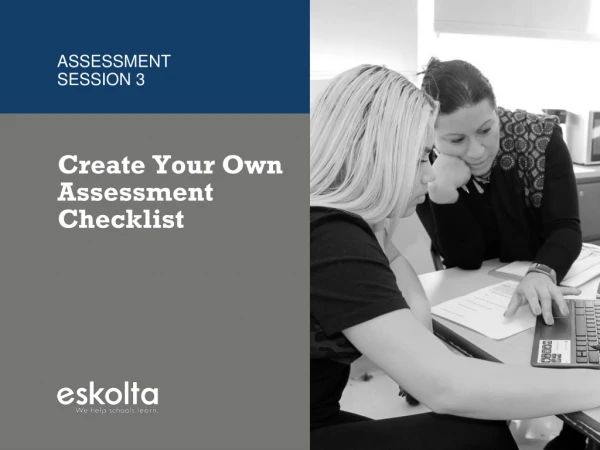 Create Your Own Assessment Checklist
