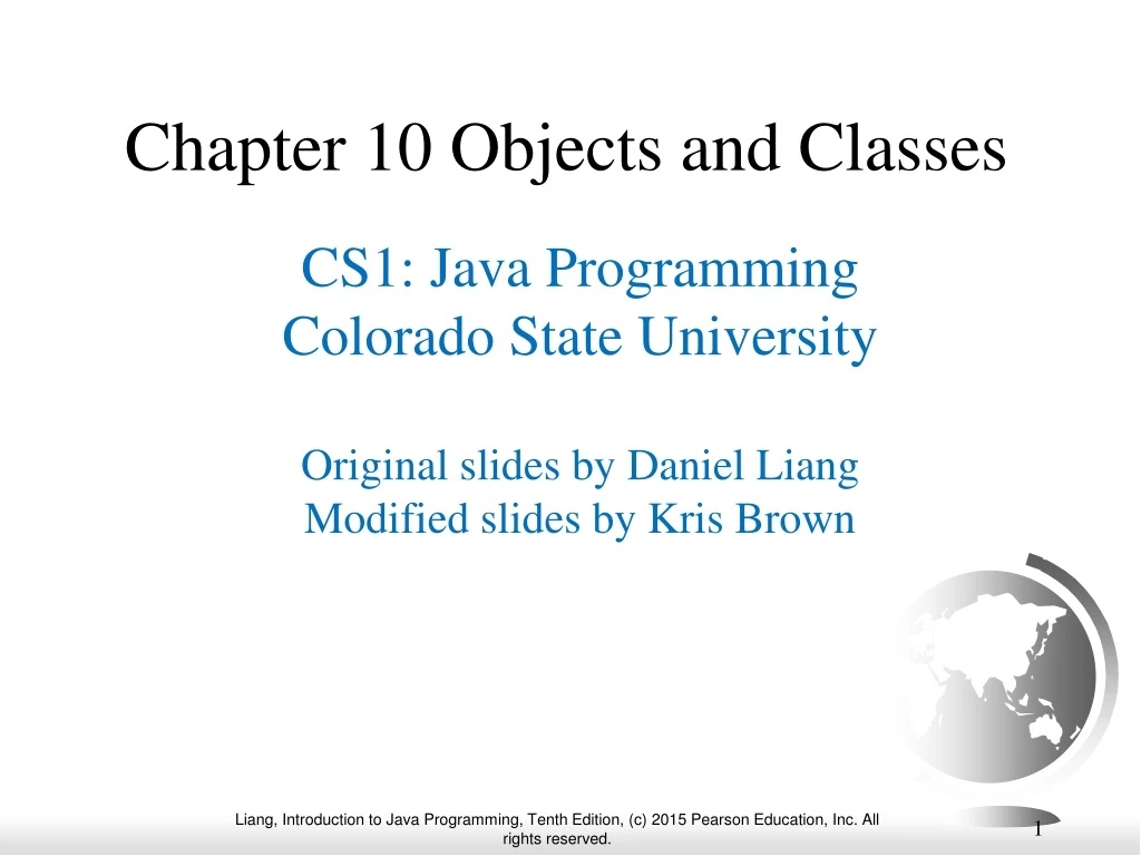 chapter 10 objects and classes