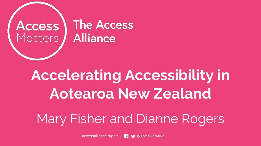 accelerating accessibility in aotearoa