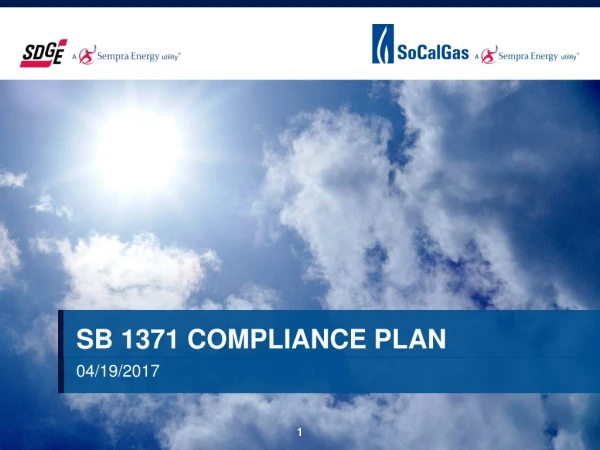 SB 1371 compliance plan