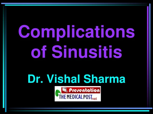 Complications of Sinusitis