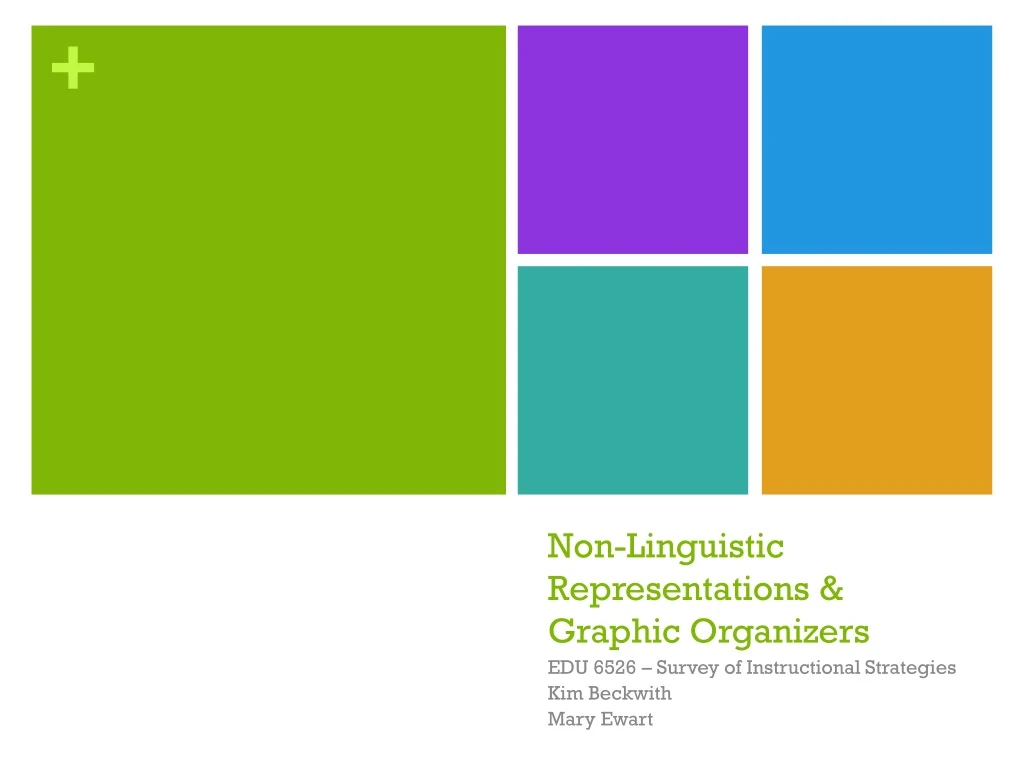 non linguistic representations graphic organizers