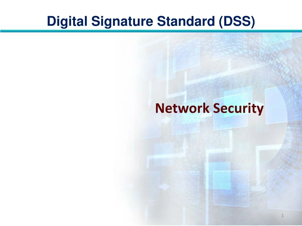 digital signature standard dss