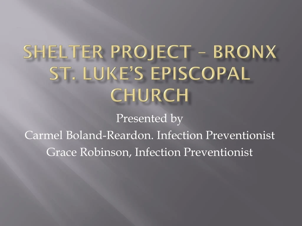 shelter project bronx st luke s episcopal church