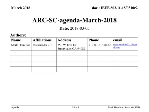 ARC-SC-agenda-March-2018