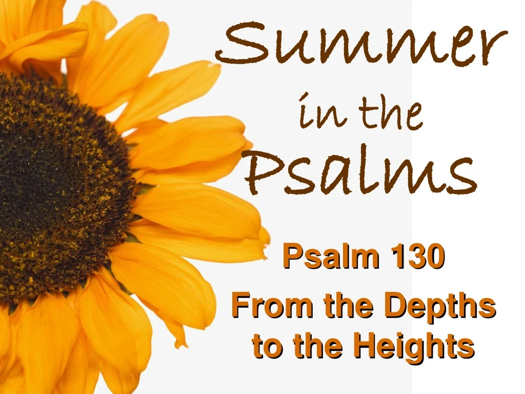 summer in the psalms