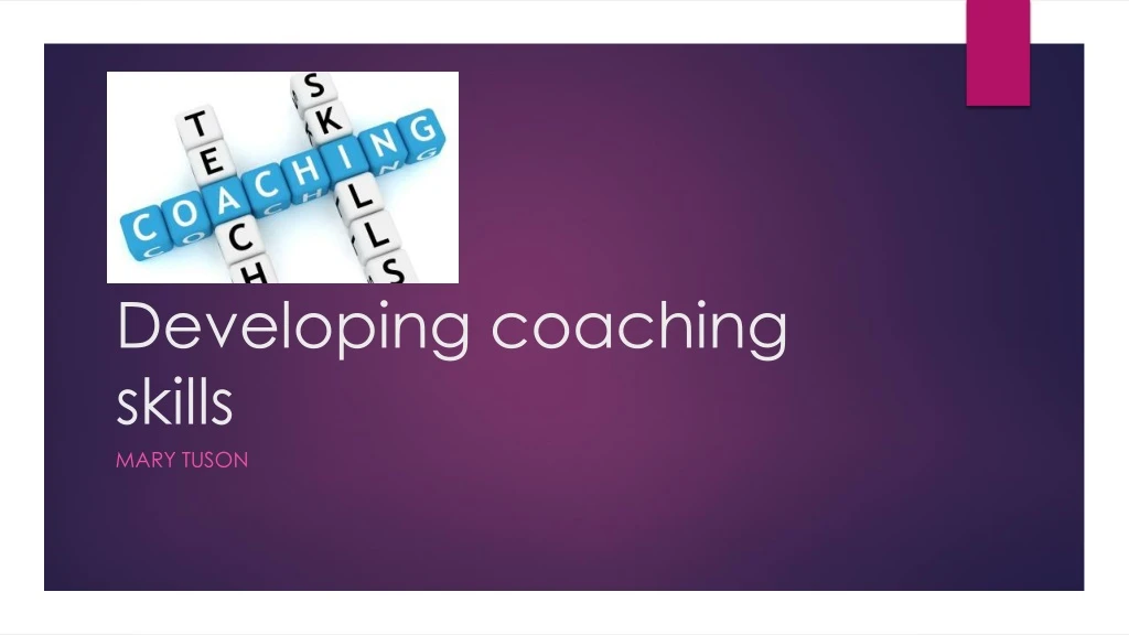 developing coaching skills