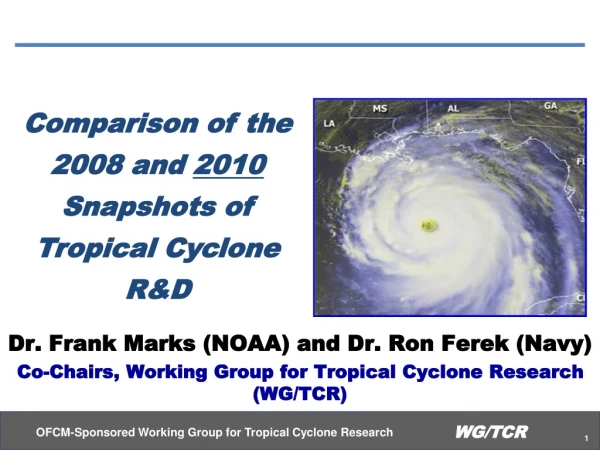 Comparison of the 2008 and 2010 Snapshots of Tropical Cyclone R&amp;D