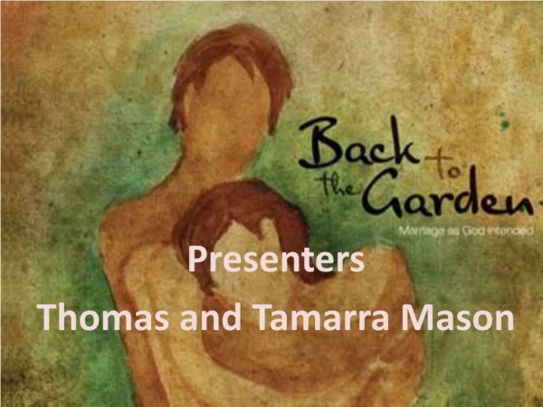 Presenters Thomas and Tamarra Mason