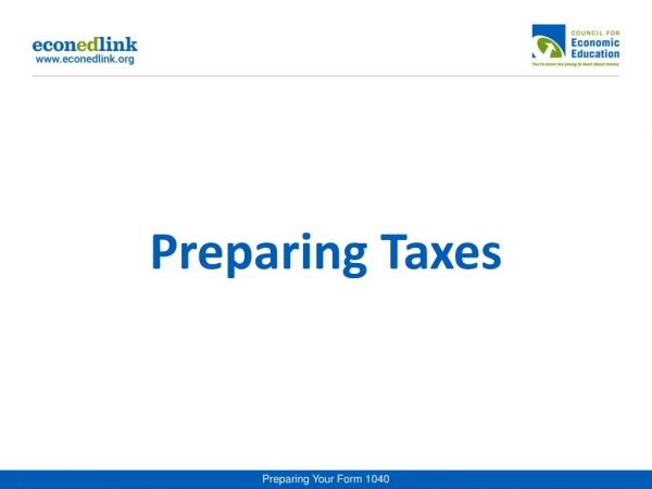 Preparing Taxes