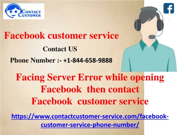 Facing Server Error while opening Facebook then contact Facebook customer service