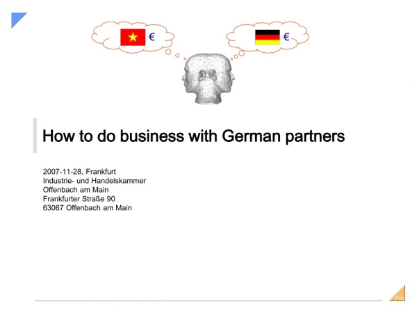 How to do business with German partners