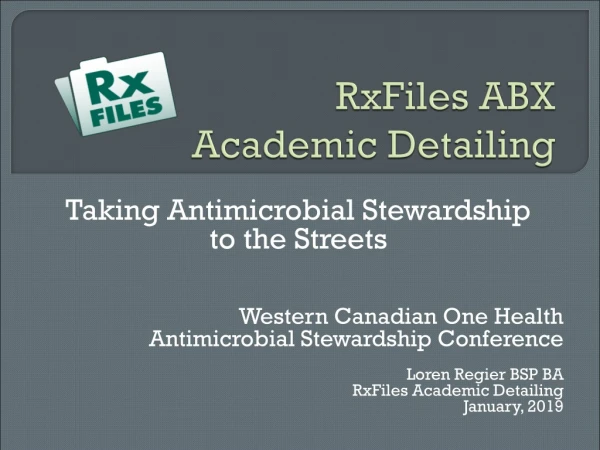 RxFiles ABX Academic Detailing