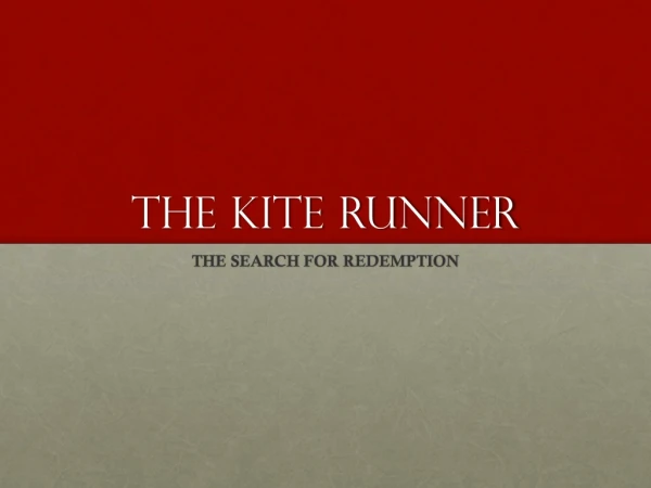 THE KITE RUNNER