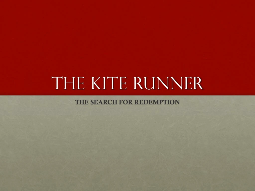 the kite runner