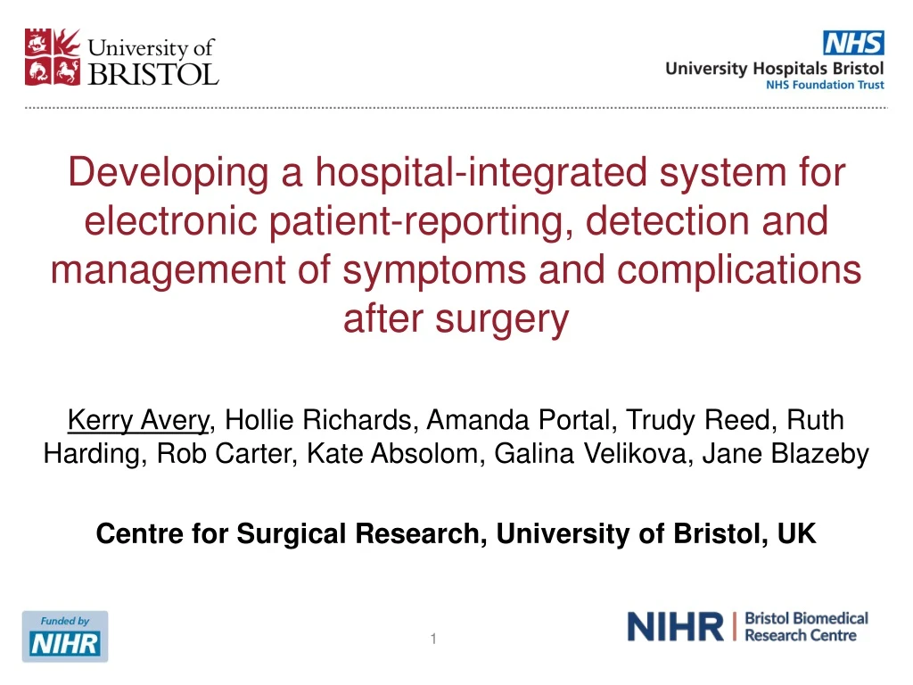 developing a hospital integrated system