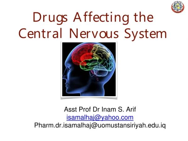 Drugs Affecting the Central Nervous System