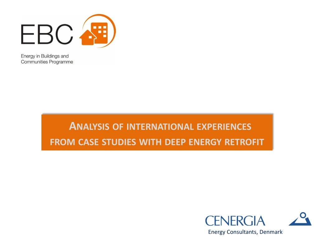 analysis of international experiences from case