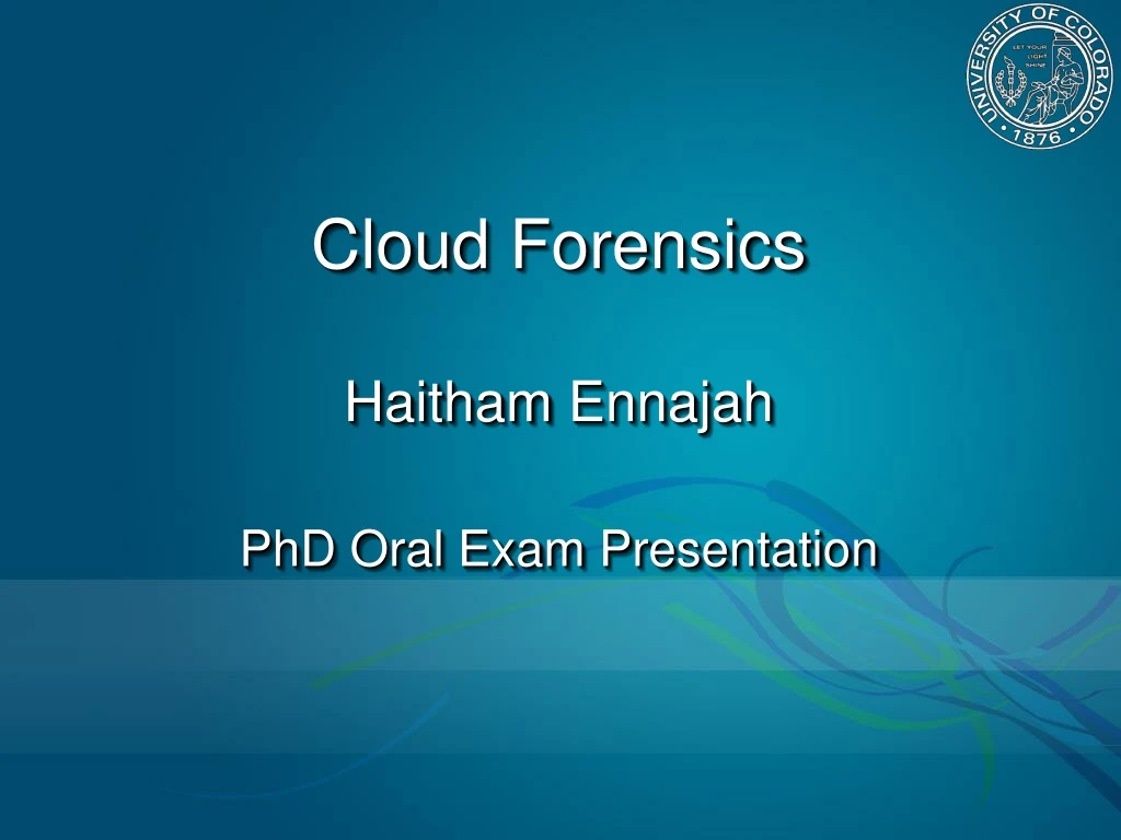 cloud forensics haitham ennajah phd oral exam