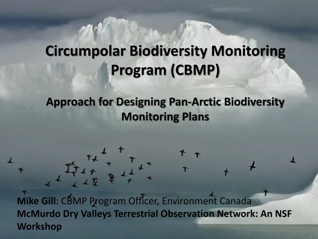 circumpolar biodiversity monitoring program cbmp