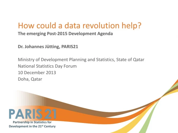 How could a data revolution help?