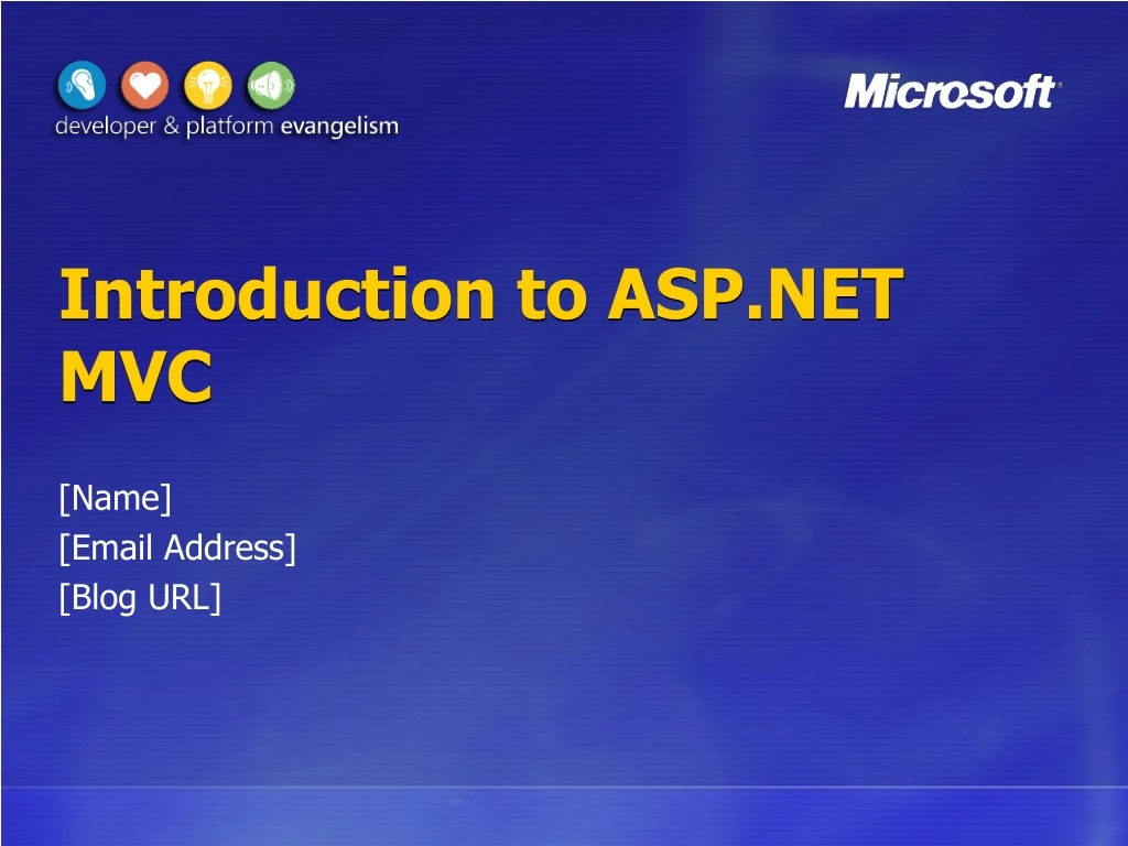 introduction to asp net mvc