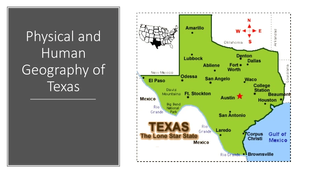 physical and human geography of texas