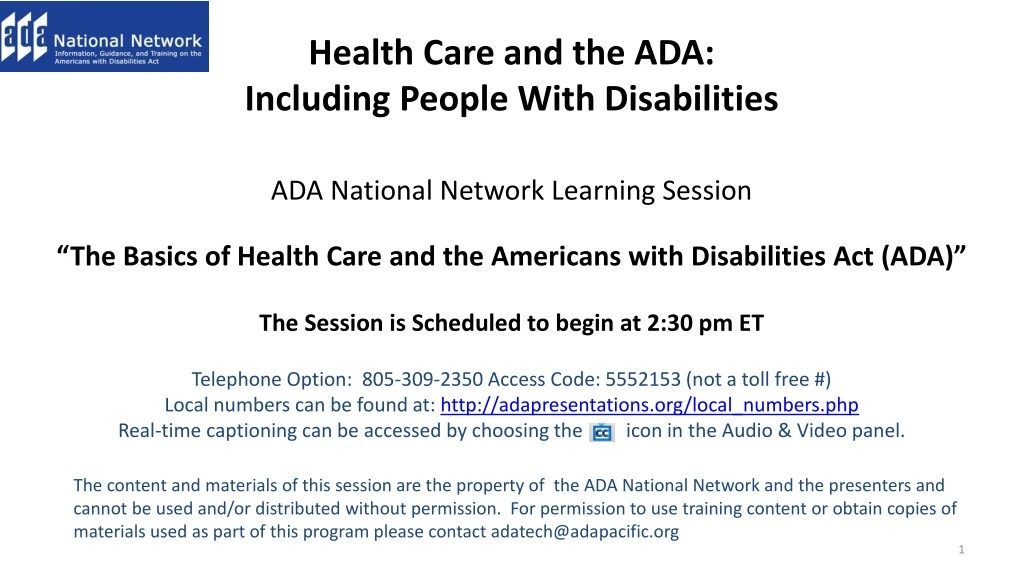 health care and the ada including people with