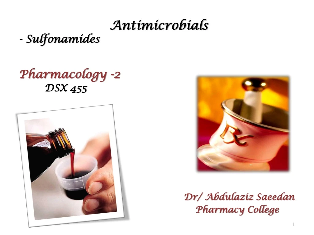 antimicrobials sulfonamides