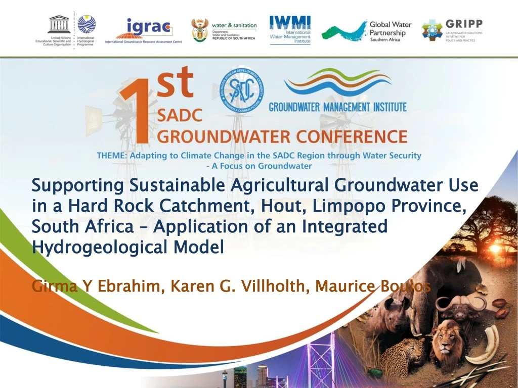 supporting sustainable agricultural groundwater