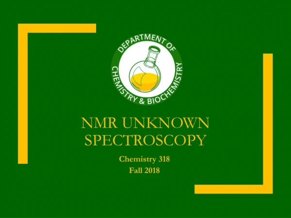 NMR Unknown spectroscopy